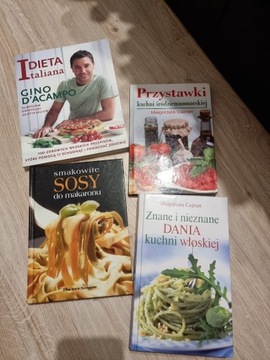 Zestaw książek kuchnia włoska