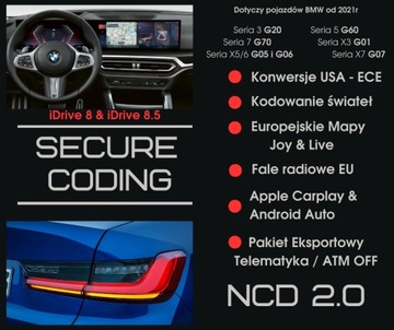 BMW Secure Coding 2.0 NCD G05 G07 G12 G20 G26 G60