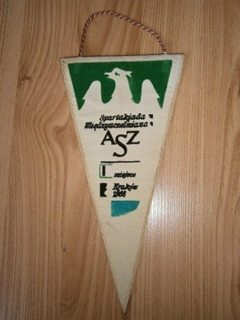 Proporczyk sportowy AZS Kraków 1968