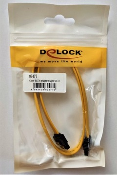 Kabel 50cm SATA 3 Gb/s męski -> męski Delock 82477