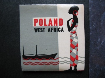 pudełko zapałek poland west africa polska żegluga