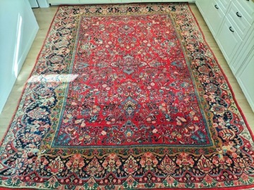 Perski Kerman ręcznie tkany wełniany dywan 26x347