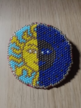 Broszka Handmade Dzień/Noc