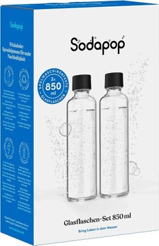 Sodapop Logan zestaw szklanych butelek 2 x 850 ml