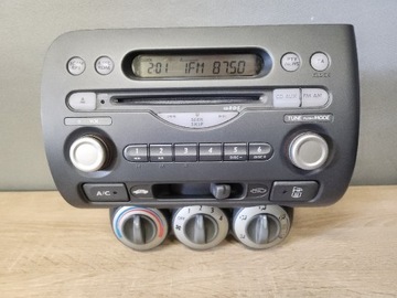 Radio CD + panel klimatyzacji Honda JAZZ 2 mk2 Komplet