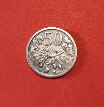 Moneta 50 halerzy 1922, Czechosłowacja