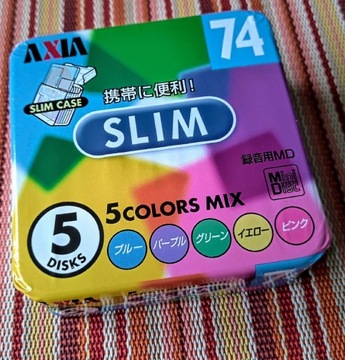 MINI DISC AXIA COLOR MIX 74min. 5-pack 