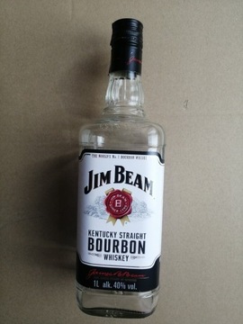 Pusta butelka 1litr Jim Beam Whisky