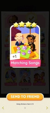 Monopoly Go Matching Songs