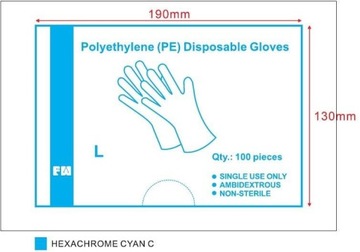 Rękawice polietylenowe 100 szt/op