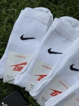 Skarpetki Nike Wysokie Białe