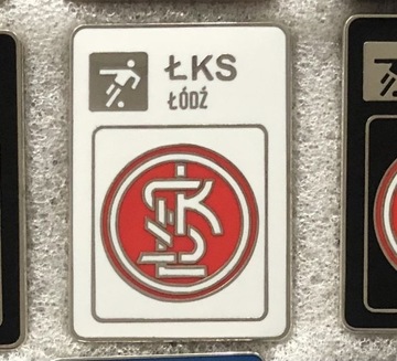 ŁKS ŁÓDŹ „ liga PRL„ odznaka na pin