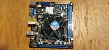 Płyta główna Asrock H61M-VG3 + Intel pentium 3 GHz