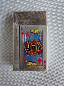 Zapalniczka kolekcjonerska karta król . 