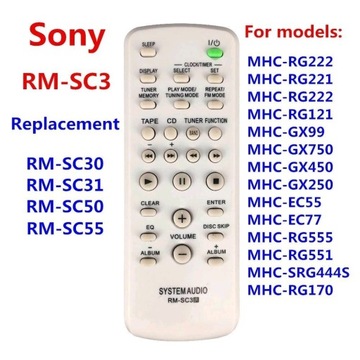 PILOT AUDIO SONY RM-SC3/SC30 EH10/15/25,FX200