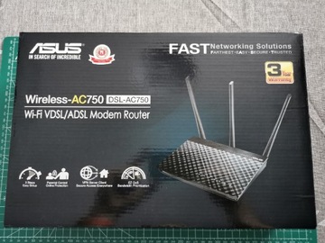 Router WiFi ADSL ASUS DSL-AC750 