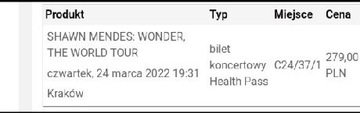 Wonder Tour bilet na koncert w Krakowie 