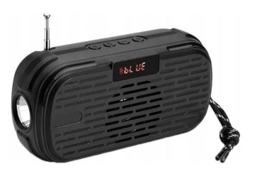 Głośnik bluetooth Radio FM Latarka Ładowarka