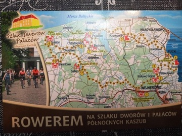 PÓŁNOCNE KASZUBY SZLAK ROWEROWY MAPKA