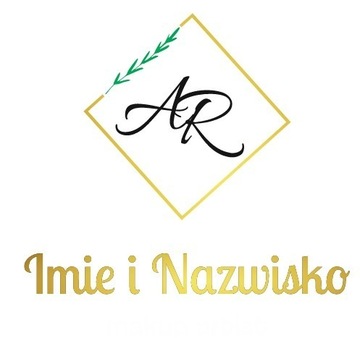 Projekt logo własne inicjały - salon kosmetyczny w