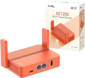 Cudy Router TR1200 VPN Travel AC1200