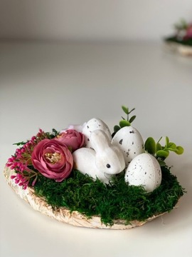 Stroik Wielkanocny zając jajka wiosenny 
