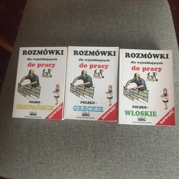 Rozmówki dla wyjeżdżających  St. Górecki 3 książki