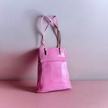 Plecak torebka skórzany Joop! Skóra naturalna różowy piękny jak nowy