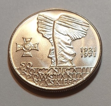 10 złotych 1971 - 50 rocznica Powstania Śl. (st.1)