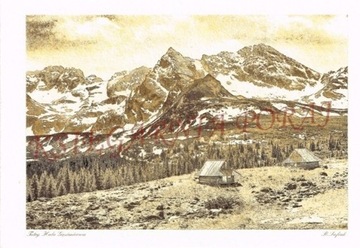 GRAFIKA A4 TATRY HALA GĄSIENICOWA 