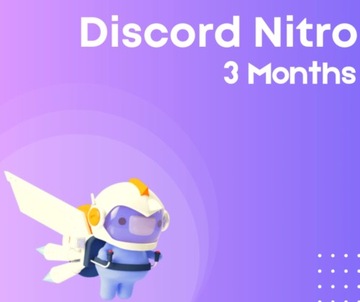 Discord Nitro – 3-miesięczna subskrypcja
