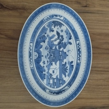 Talerz patera chińska porcelana Jingdezhen PRL