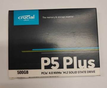 Dysk SSD Crucial P5 500 GB M.2 2280 PCI-E x4 Gen3 