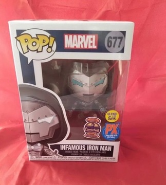 Funko POP! Infamous Iron Man 677 Glow PX exclusive