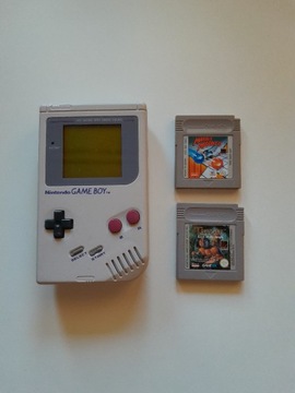 Nintendo GameBoy DMG-01 + 2 gry