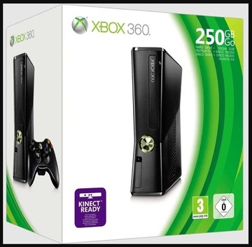 Xbox 360 S 250GB RGH Zestaw w pudełku