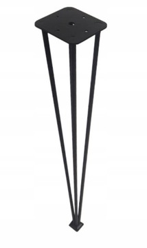 Noga metalowa hairpin 4 pręty 43 cm