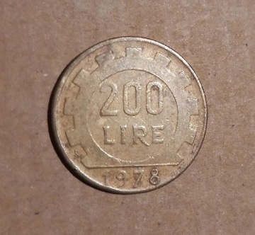 Moneta 200  LIRE 1978r