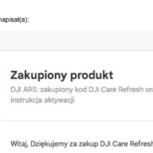 Kod DJI Care Refresh - Mavic Mini 1 