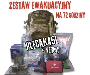 ZESTAW 39w1 PLECAK EWAKUACYJNY Z WYPOSAŻENIEM