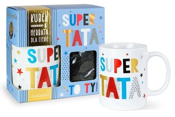 Kubek z herbatą "Super Tata"