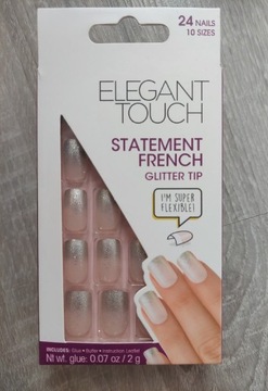 Tipsy do paznokci Elegant Touch Glitter Tip