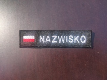 Imiennik wyszywka z flagą Polski