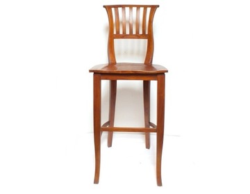 SUPER OKAZJA, Krzesła barowe brązowy Drewniane, SOLID