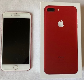 iPhone 7 plus RED 256 GB, nowa bateria