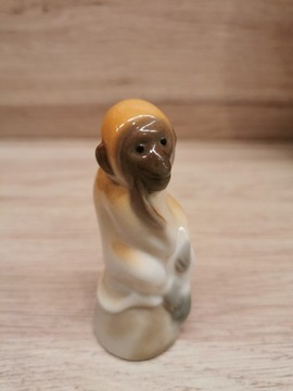 Urocza figurka małpka Łomonosow małpa