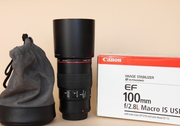 Canon EF 100 mm f/2,8 L Makro IS USM. 