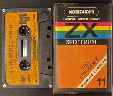 Oryginalna kaseta ZX Spectrum - Test Inteligencji