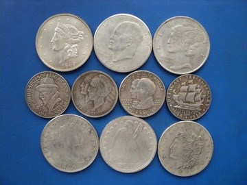zestaw 10 monet - USA