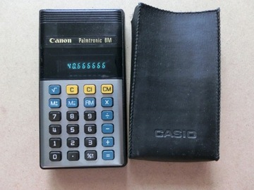 Canon Palmtronic 8M -kalkulator vintage